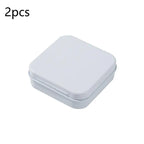 2Pcs Square Metal Storage Tins with Sealed Hinged Lids Metal Storage Tins Richie's A6