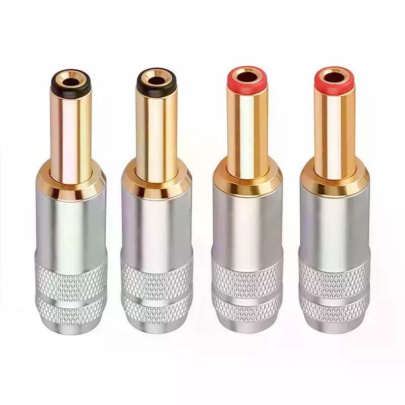 Copper Gold-Plated DC Power Plug Jack Weld Connector 2.1/2.5mm DC Power Connector Richie's