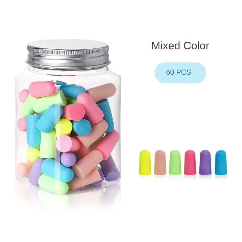 Soft Foam Earplugs for Sleep & Noise Reduction – 10/24/60 Pack Foam Earplugs Richie's Mixed 60PCS