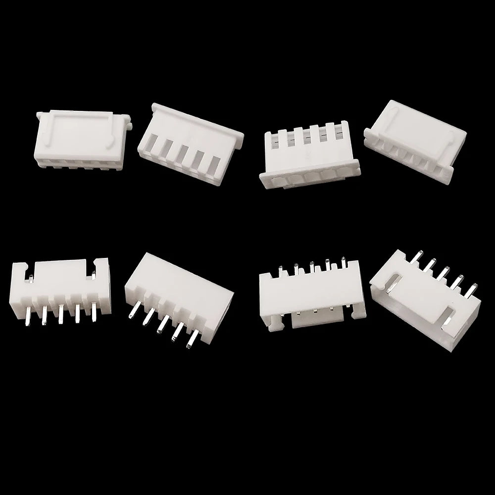 100Pcs JST XH 2.54mm Connector 2/3/4/5 Pin Housing Male Female Wire Connector Kit Richie's