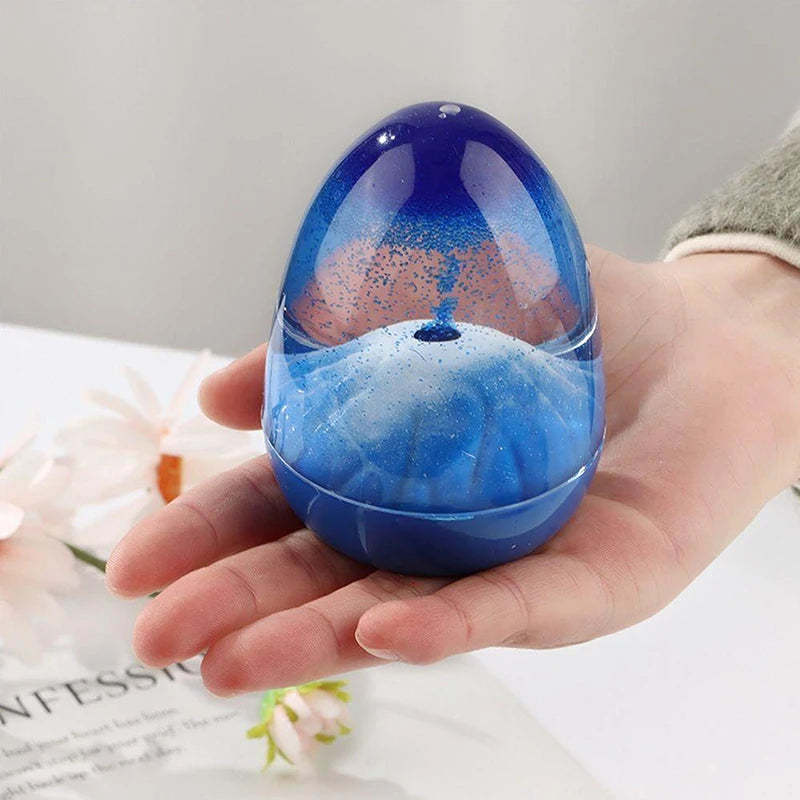 Volcanic Eruption Liquid Crystal Hourglass Timer Ornament Hourglass Timer Ornament Richie's