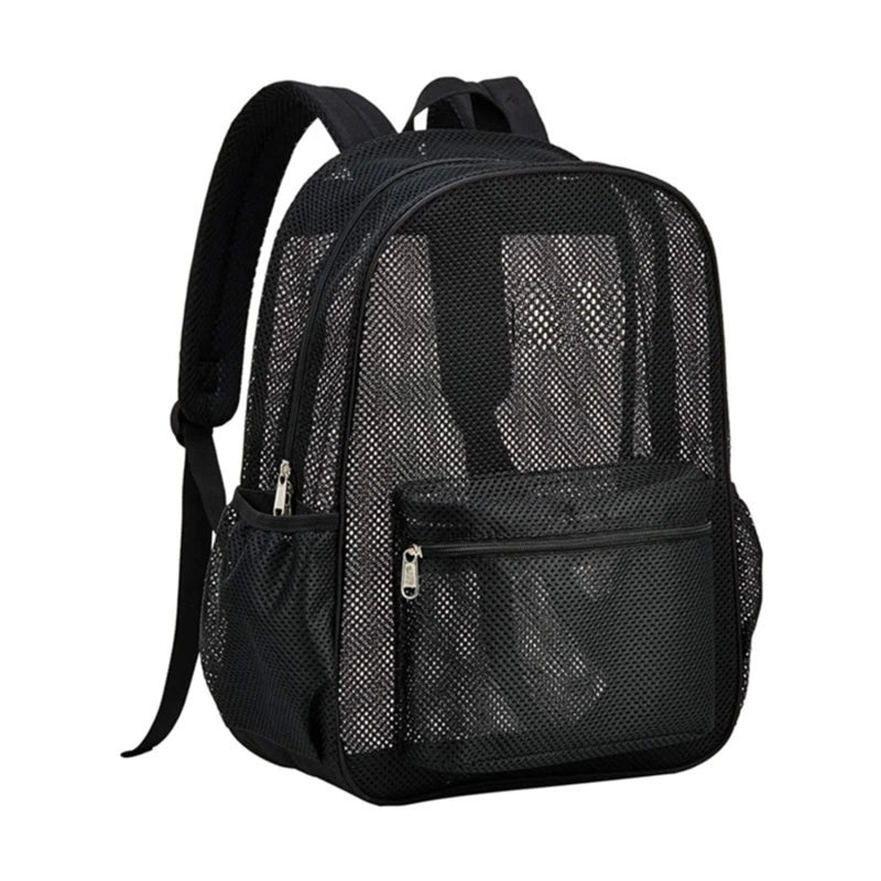 Women's Transparent Mesh Backpack – Lightweight Travel Student Bag Mesh Backpack Richie's