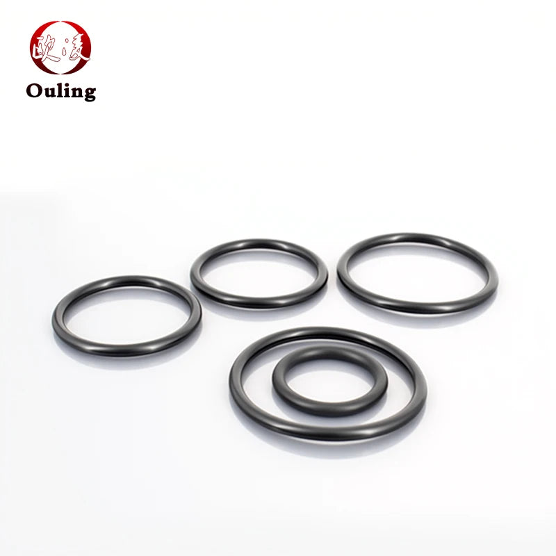 50pcs EPDM Black O-Rings Rubber Seals CS1/1.2mm OD 4–40mm Rubber O-Ring Seals Richie's
