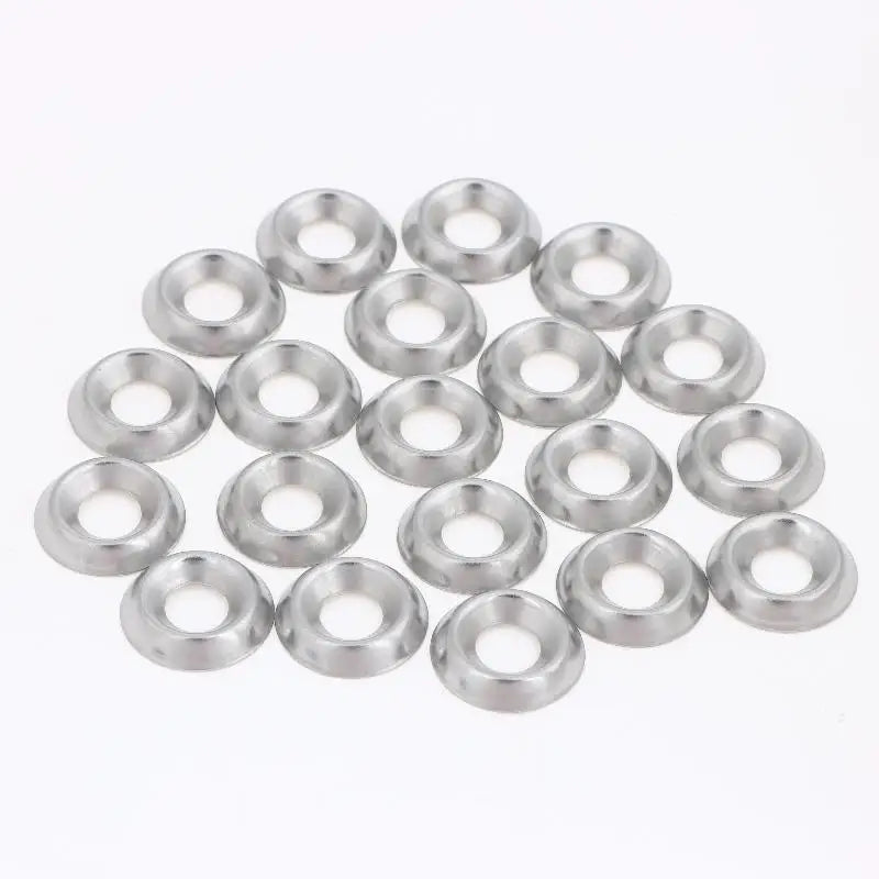 304 Stainless Steel Countersunk Fisheye Concave Washers 100pcs Countersunk Washers Richie's size12 100Pcs
