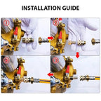 All-Copper M14×1.5 Quick-Connect Spray Nozzle Adapter Hose Quick Connector Richie's