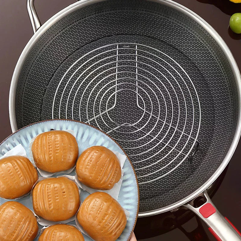 304 Stainless Steel Steamer Rack – Multi-Size Kitchen Steam Tray Kitchen Steamer Rack Richie's