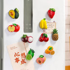 3D Fruit Fridge Magnets – Realistic Resin Refrigerator Stickers Decorative Fridge Magnet Richie's