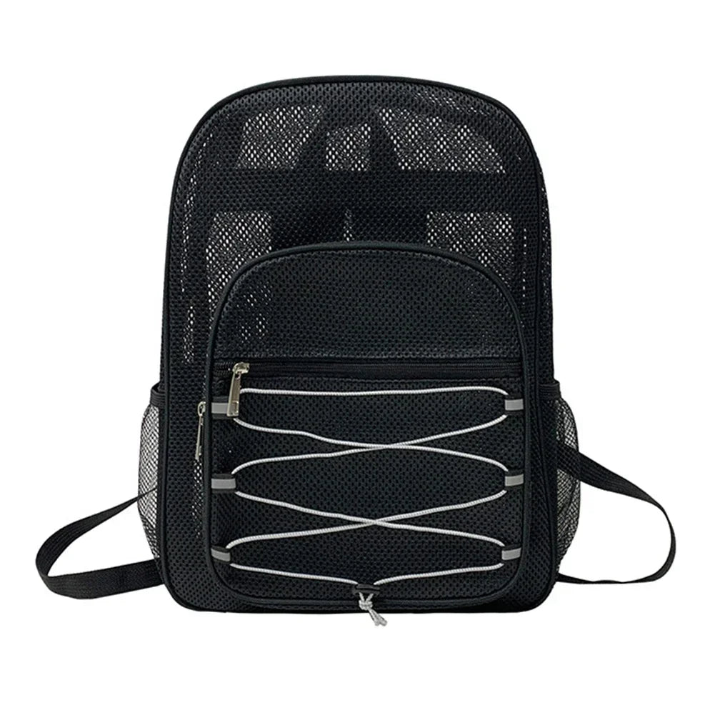 Mesh Backpack High-Capacity Breathable Gym & School Bag Mesh Backpack Richie's WHITE China Mainland