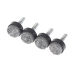 Adjustable Felt Furniture Leg Pads M6 M8 Anti-Slip Screws 4/8Pcs Furniture Leg Pads Richie's 4Pcs Black M6x25x20