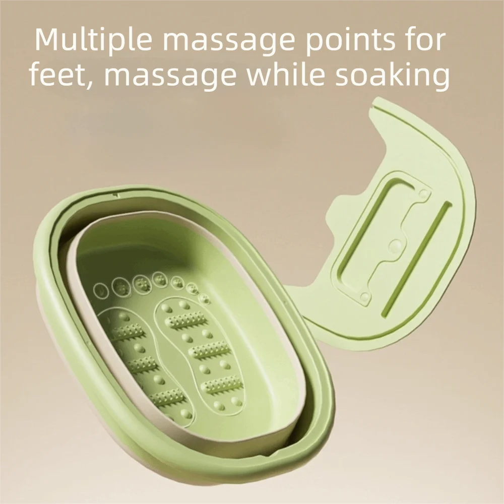 Foldable Foot Bath Tub with Lid | Space-Saving Soak Basin Foot Bath Basin Richie's