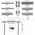 Adjustable Metal Balloon Flower Arch Stand with Clamps Balloon Arch Stand Richie's Black 1pc