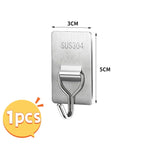 Self-Adhesive 304 Stainless Steel Wall Hooks | Multi-Purpose Adhesive Wall Hooks Richie's 50X30mm 1PCS