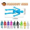 Halloween Stretchy Skeleton Toys – Squishy Skull Party Favors Halloween Novelty Toys Richie's Mixed Color 20pcs