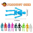 Halloween Stretchy Skeleton Toys – Squishy Skull Party Favors Halloween Novelty Toys Richie's Mixed Color 20pcs