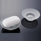 HOBHE Glass Soap Dish – Matte & Transparent Bathroom Holder Glass Soap Dish Richie's