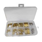 M2 Brass Standoff Kit 120Pcs – Screws Nuts Assortment Standoff Spacer Kit Richie's