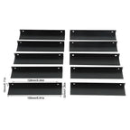 10pcs Black Aluminium Cabinet Edge Pulls Concealed Drawer Handles Cabinet Edge Pulls Richie's