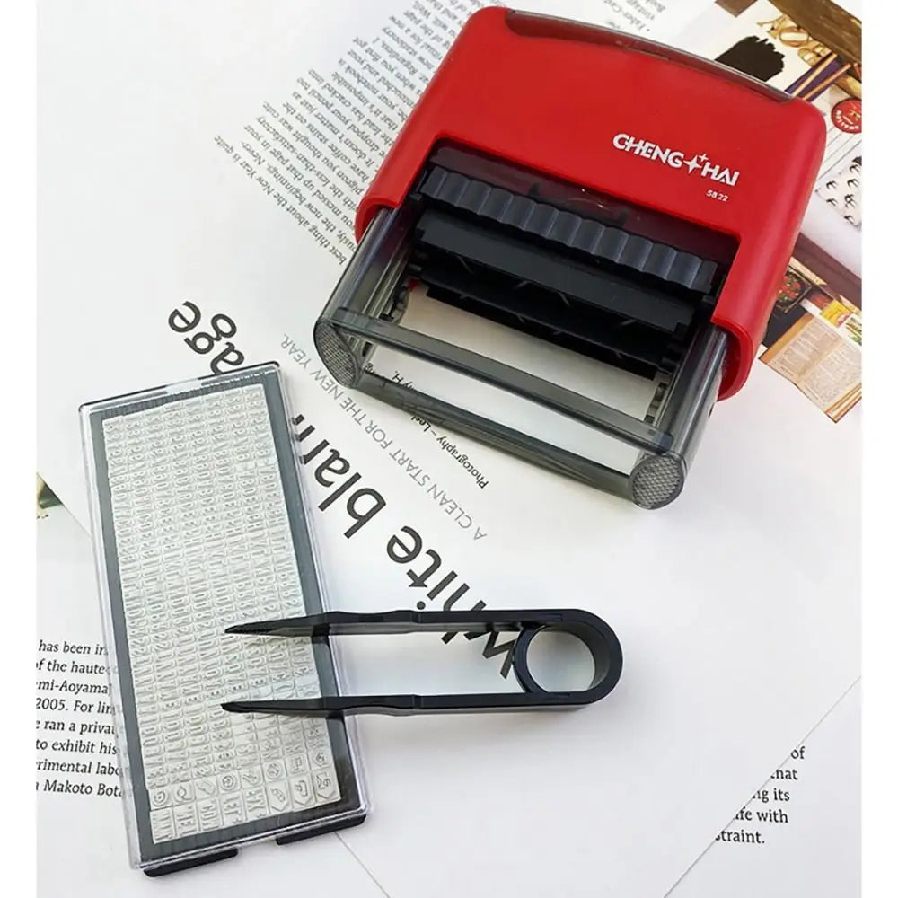 DIY Self-Inking Stamp Kit – Adjustable Multi-Size Monogram Set Self-Inking Stamp Kit Richie's