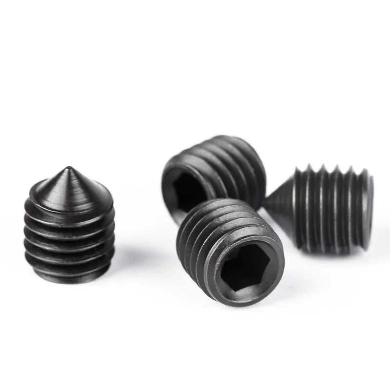 DIN914 Hex Socket Grub Set Screws M2–M6 Black Cup Point Grub Set Screws Richie's