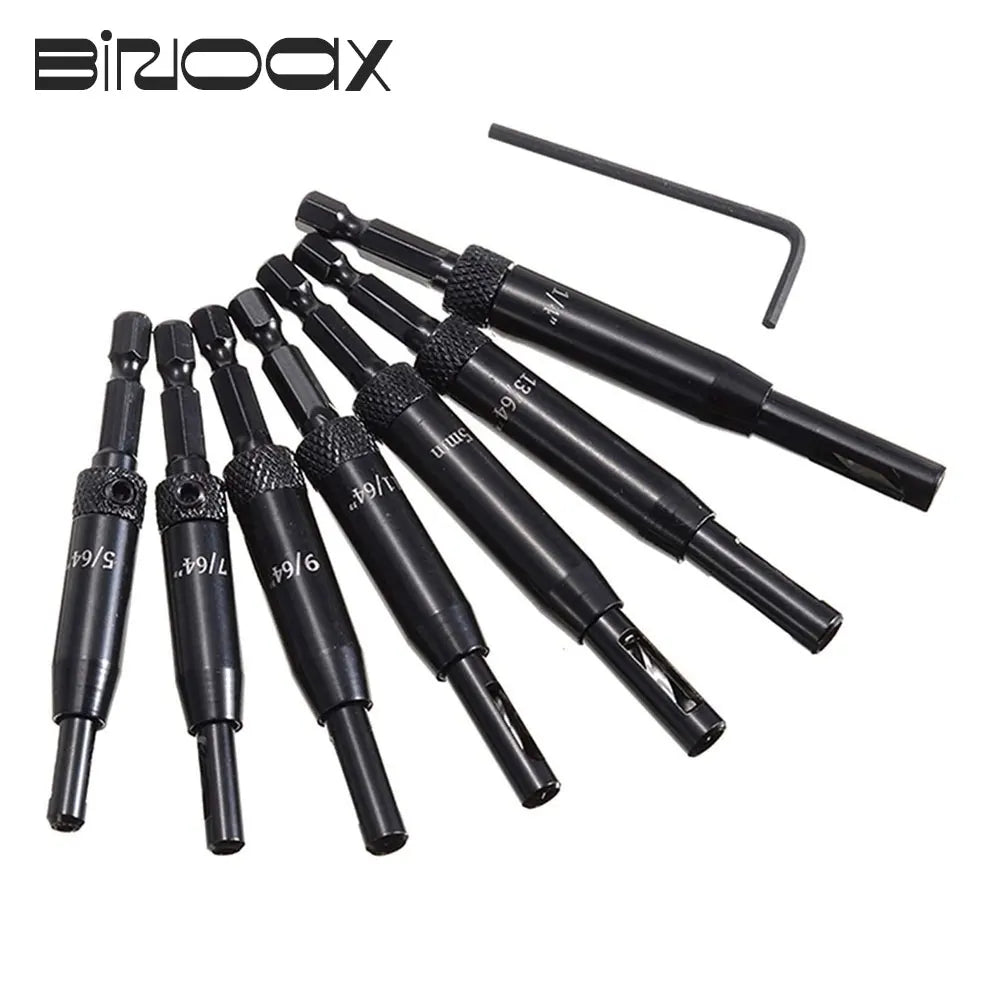 Self-Centering Hinge Drill Bit Set – Woodworking Pilot Hole Tool Hinge Drill Bit Set Richie's