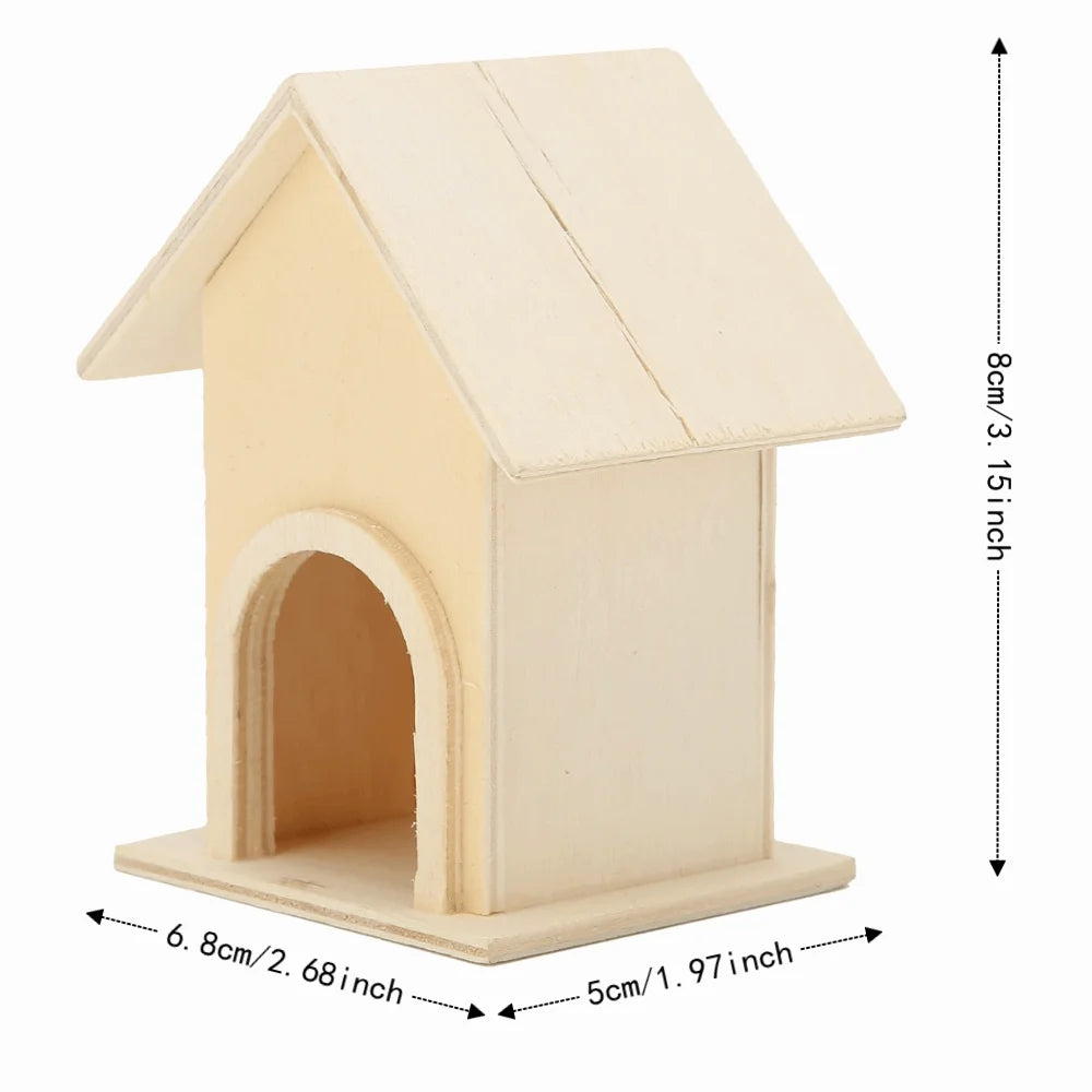 5-Pack Wooden Birdhouses – DIY Bird Feeder Patio Décor Wooden Birdhouse Set Richie's