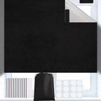 Portable Blackout Blind Thermal Insulated Window Shade Curtain Blackout Window Blind Richie's B-150X100cm
