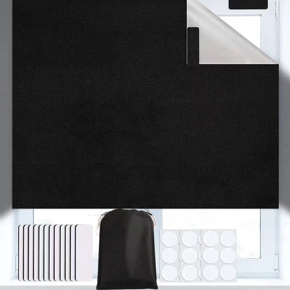 Portable Blackout Blind Thermal Insulated Window Shade Curtain Blackout Window Blind Richie's B-150X100cm