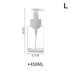 Clear Foam Pump Dispenser Bottles 250ml & 450ml Refillable Foam Pump Dispenser Richie's L-450ml