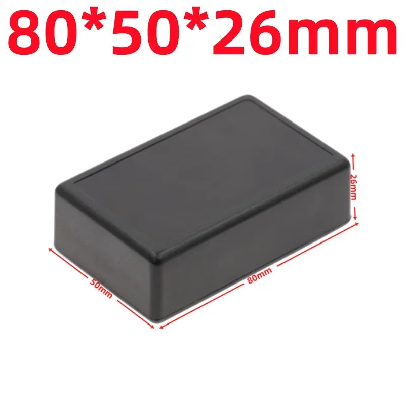 Waterproof ABS Plastic Project Box Electronic Enclosure Case Electronic Enclosure Box Richie's 80x50x26mm-Black