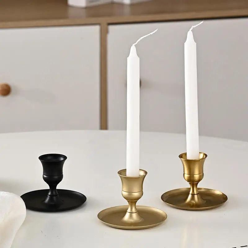Metal Vintage Candlestick Holder | Farmhouse Home Decor Candle Holder Richie's