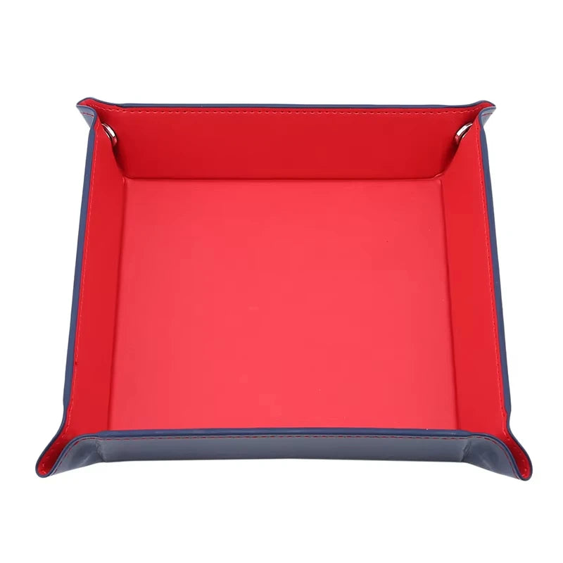 PU Leather Folding Valet Tray – Collapsible Desk Organizer Valet Storage Tray Richie's