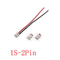 10Pcs JST XH 2.54mm LiPo Balance Charger Connectors 22AWG Battery Connector Cable Richie's 1S-2Pin 20CM