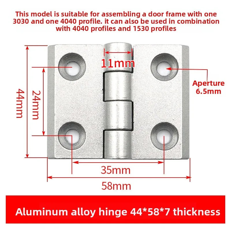 Aluminum Gun Stock Hinges 2020/3030/4040/5050 – Doors & Cabinets