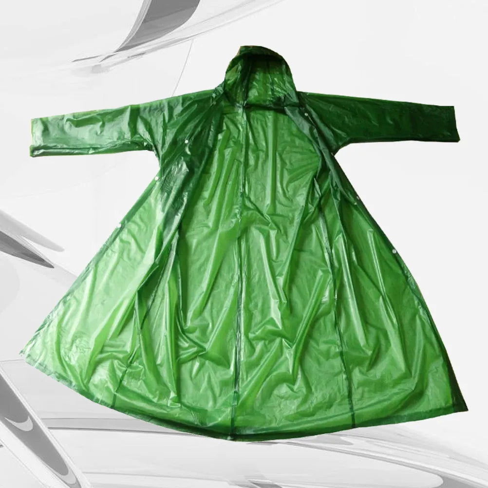 Adult EVA Hooded Rain Poncho – Waterproof Windproof Unisex Rain Poncho Richie's Default Title