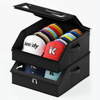 24-Cap Hat Storage Box | Clear Window Stackable Organizer Hat Storage Organizer Richie's