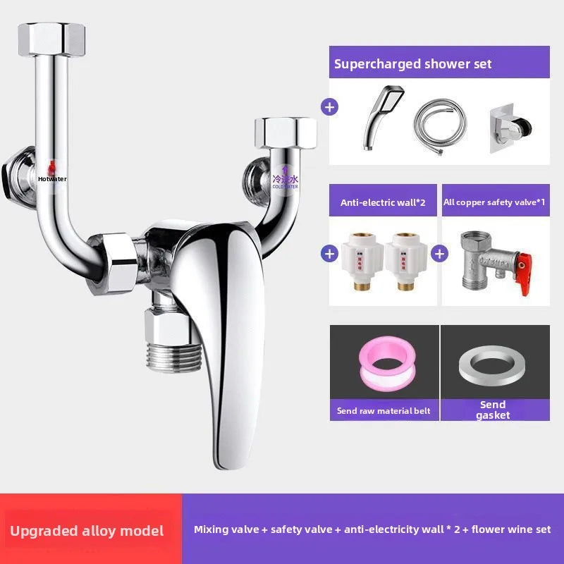 Thermostatic Mixing Valve – Brass Shower Faucet Accessory Kit Thermostatic Mixing Valve Richie's Alloy Valve5