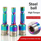 8mm Non-Magnetic Impact Socket CR-Mo Steel 1/4" Hex – 2pc Set Impact Socket Adapter Richie's