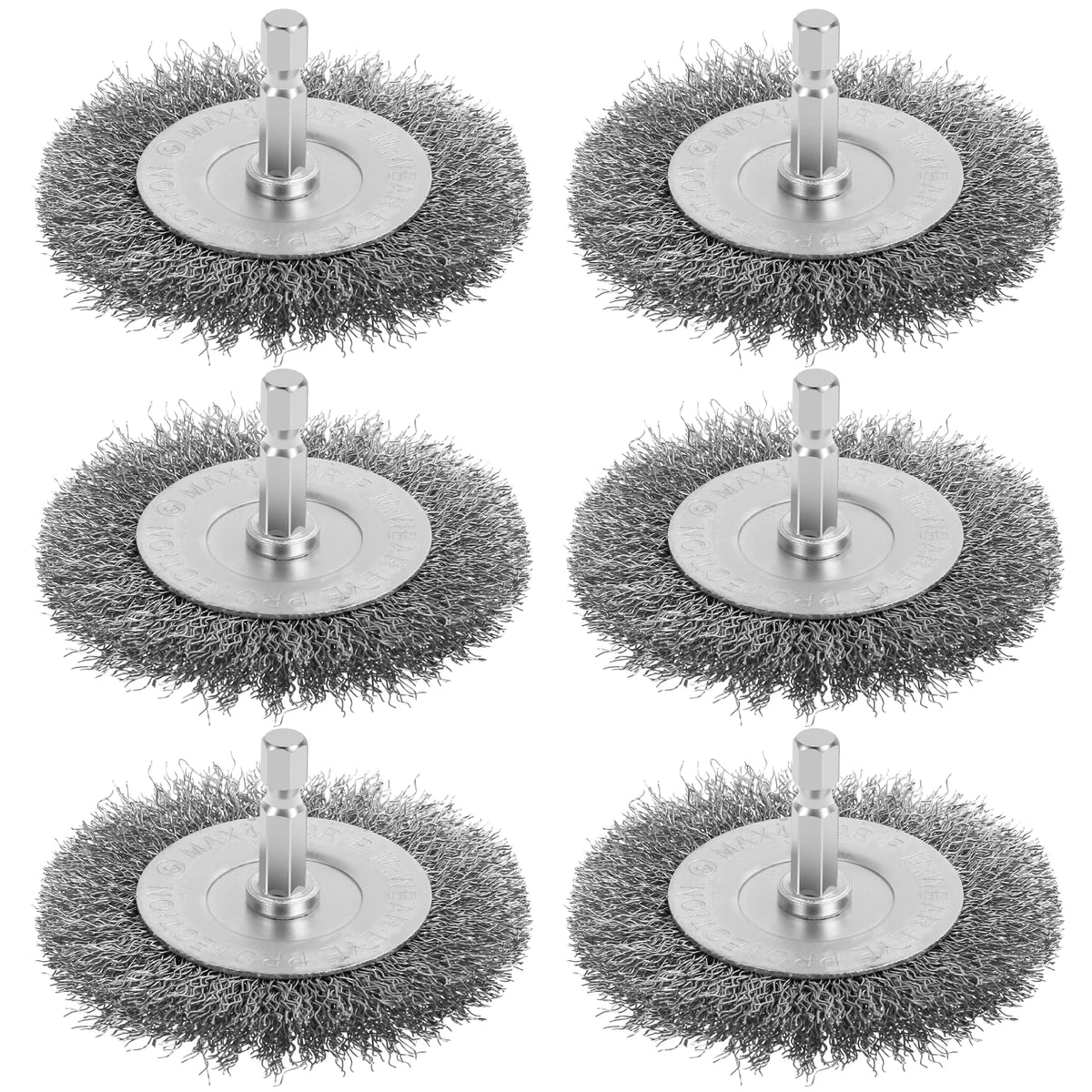 Wire Wheel Brush Set for Drill – 6/9 Pc, 1/4" Shank | Toorise Wire Brush Set Richie's 6pcs Carbon Steel