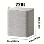 Large Foldable Storage Bag with Lid & Reinforced Handles Foldable Storage Bag Richie's