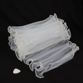 Pearl Wave Mesh Flower Bouquet Wrapping Cloth 28cm×4 Yards Floral Wrapping Material Richie's Double White as show