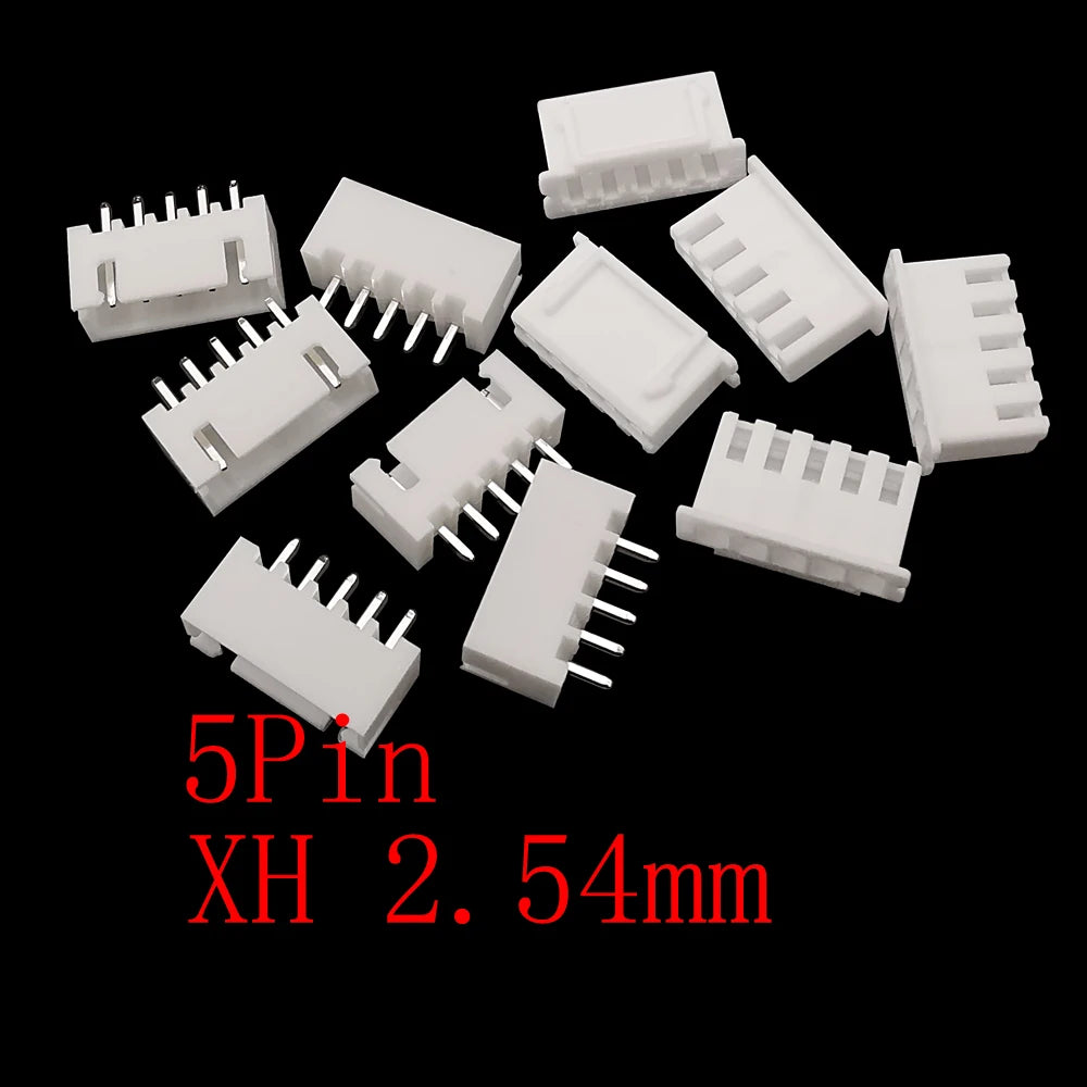 100Pcs JST XH 2.54mm Connector 2/3/4/5 Pin Housing Male Female Wire Connector Kit Richie's 5Pin 50Pair