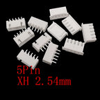 100Pcs JST XH 2.54mm Connector 2/3/4/5 Pin Housing Male Female Wire Connector Kit Richie's 5Pin 50Pair