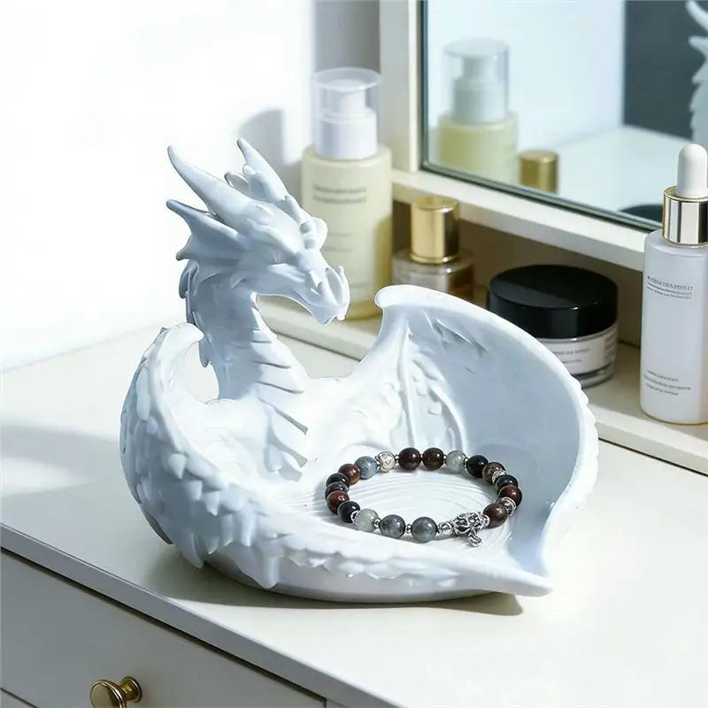 3D Printed Dragon Jewelry Tray | Minimalist Desk Key Organizer Decorative Storage Tray Richie's