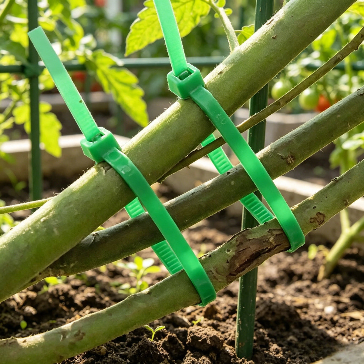 100pcs Garden Cable Ties – Plant Wrapping & Fixing Set Garden Plant Ties Richie's