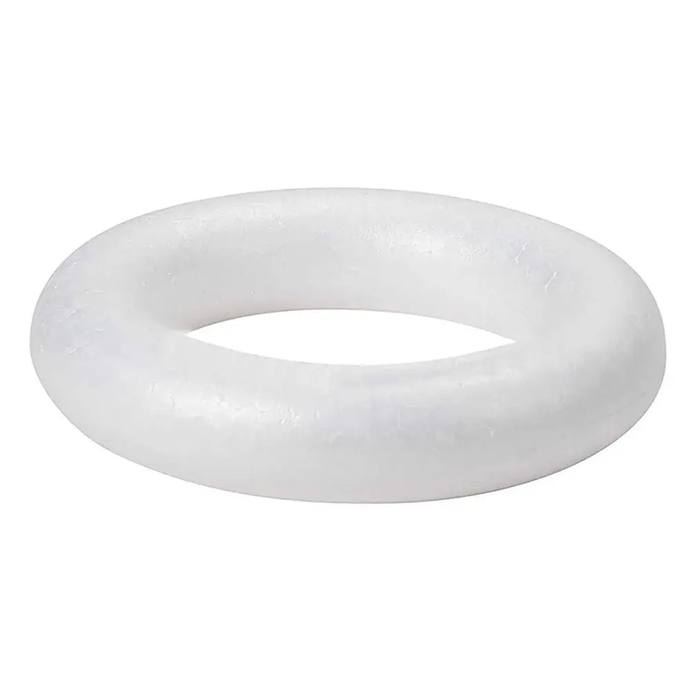 White Polystyrene Foam Ring DIY Wreath – Christmas & Wedding Craft Foam Ring Richie's