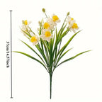 10-Head Yellow Artificial Daffodils – Realistic Faux Floral Decor Artificial Flowers Richie's