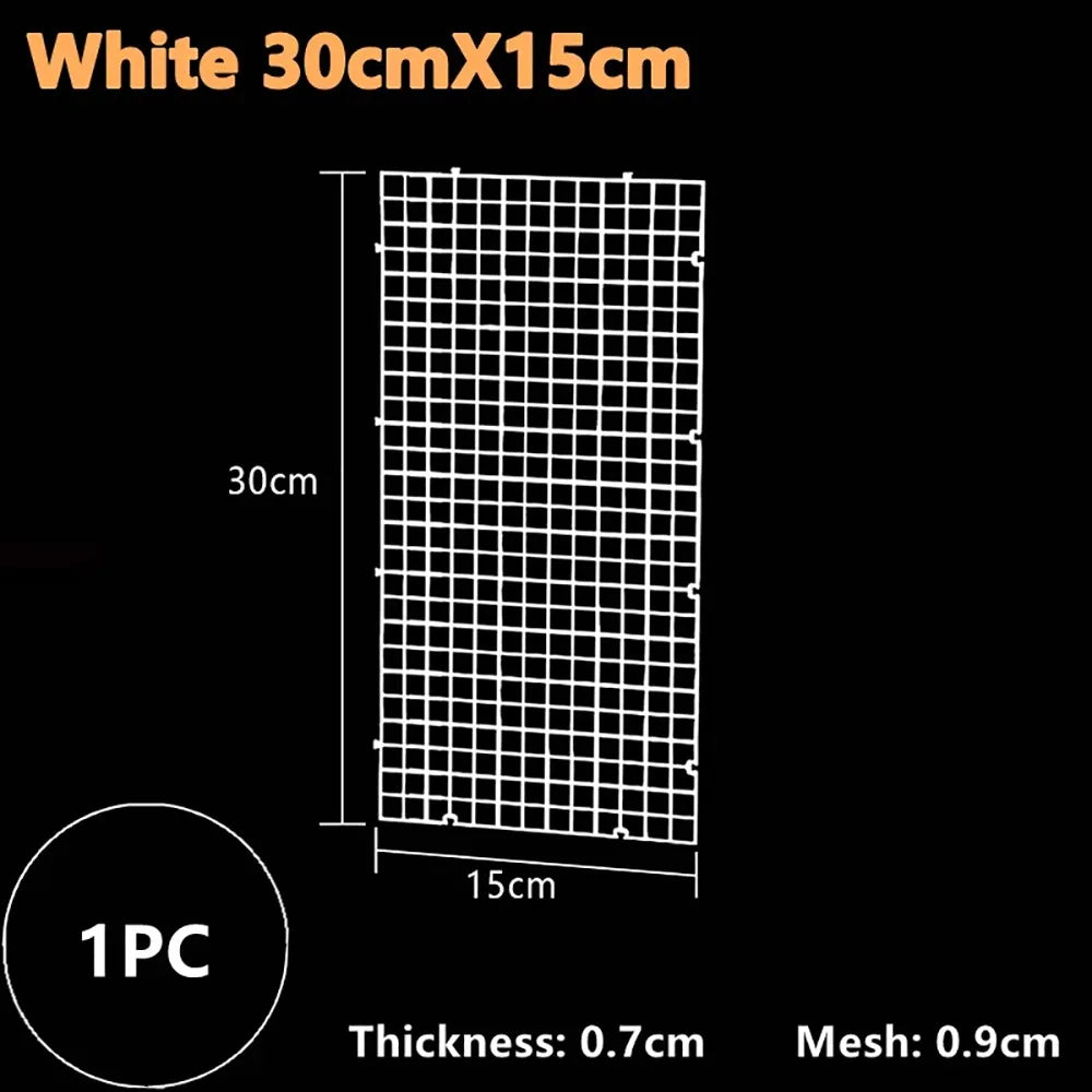 Plastic Isolation Grid Board 30x30cm Aquarium Divider Tray Aquarium Grid Divider Richie's White 30x15cm