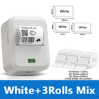 Marklife X2 Mini Bluetooth Thermal Label Printer – Inkless Thermal Label Printer Richie's White 3Rolls Mix