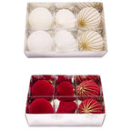 6-Pack 8CM Velvet Flocked Christmas Ball Ornaments | DIY Decor Christmas Ball Ornaments Richie's
