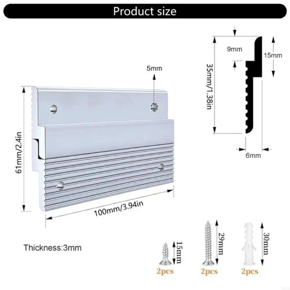 Aluminum French Cleat Z Clamps – 100mm & 152mm Mounting Brackets Wall Mounting Bracket Richie's